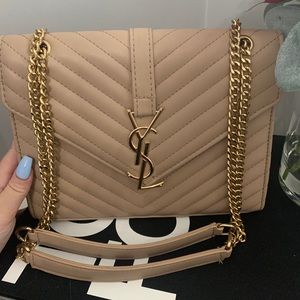 YSL Nude/pink envelope bag